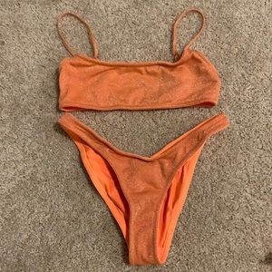MICA - APRICOT SPARKLE Triangl Bikini Set